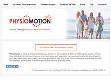 Tablet Screenshot of physiomotion.ca